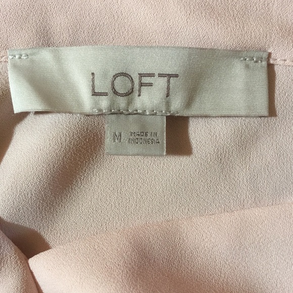 LOFT Blush Bar Back Clean Tee M - Picture 3 of 4